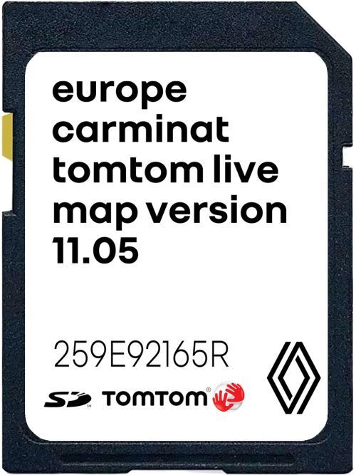 Renault Carminat TomTom Live 11.05 SD-Karte Europa | Teilenummer: 259E92165R