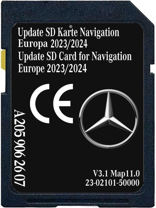 Mercedes-Benz NTG5.5 Audio 20 SD-karte Europa Update-Version | 2023-2024 | Teilenummer: A2059062607
