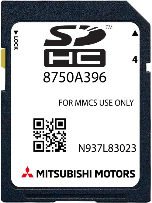 Mitsubishi MMCS W11 / W12 SD-Karte Europa | Teilenummer: 8750A384 / 8750A396