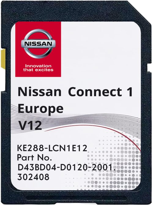 Nissan Connect 1 v12 SD-Karte Europa | Teilenummer: KE288-LCN1E12