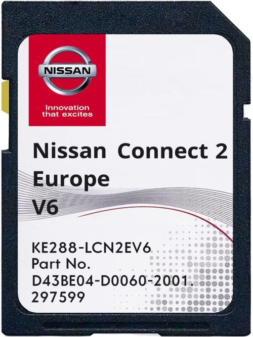 Nissan Connect 2 v6 SD-Karte Europa+Turkey | Teilenummer: KE288-LCNKEV6