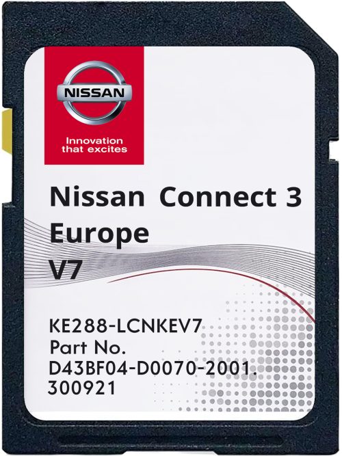 Nissan Connect 3 v7 SD-Karte Europa | Teilenummer: KE288-LCNKEV7