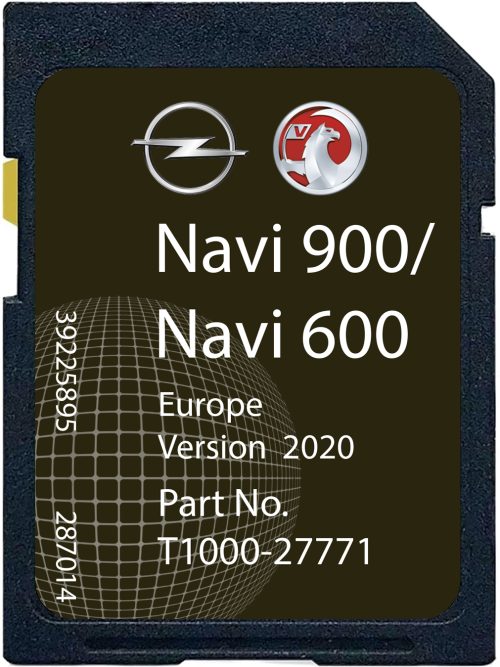 Opel / Vauxhall / Chevrolet 600/900 SD-Karte Europa Teilenummer: T1000-27771