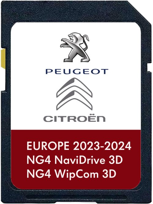 Citroen / Peugeot NG4 Wipcom 3D Navidrive 3D SD Karte Europa