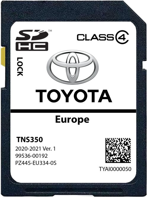 Toyota TNS350 Ver.1 SD Karte Europa Teilenummer: PZ445-SD334-0S